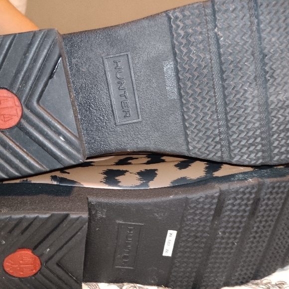 Hunter Original Chelsea Leopard Print Women's Ankle Rain Boots - Picture 4 of 4